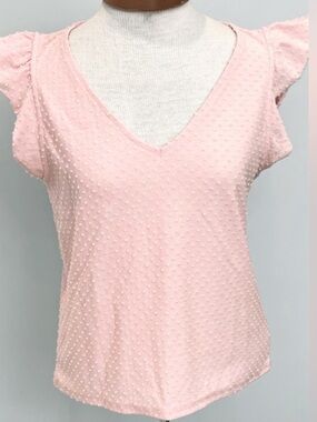 J. Crew Light Pink Textured Blouse